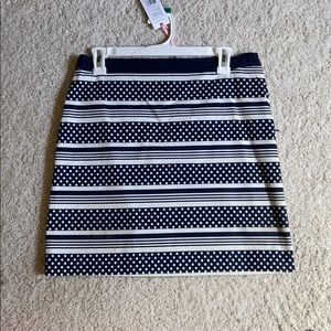 NWT Vineyard Vines stripe and polkadot skirt size4